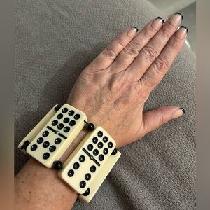 Domino Themed Bangle Bracelet